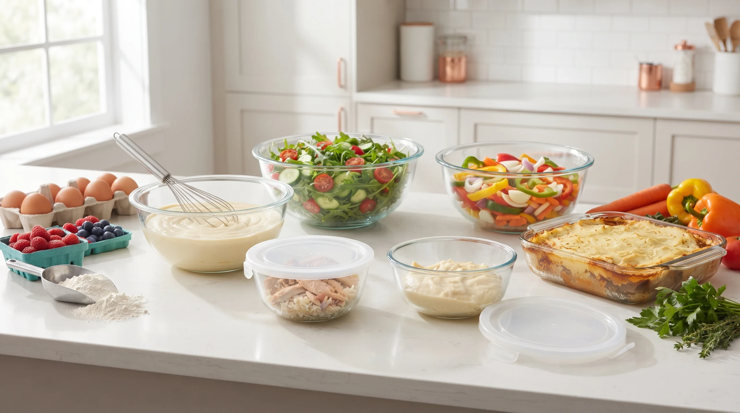 Pyrex bowls are loved by home cooks because one bowl can do so many jobs Pyrex bowls are kitchen bowls sold under the Pyrex brand. Most are made from Pyrex glass, but some are made from stainless steel. The glass ones are made for everyday jobs like prepping food, baking, reheating, and storing.
