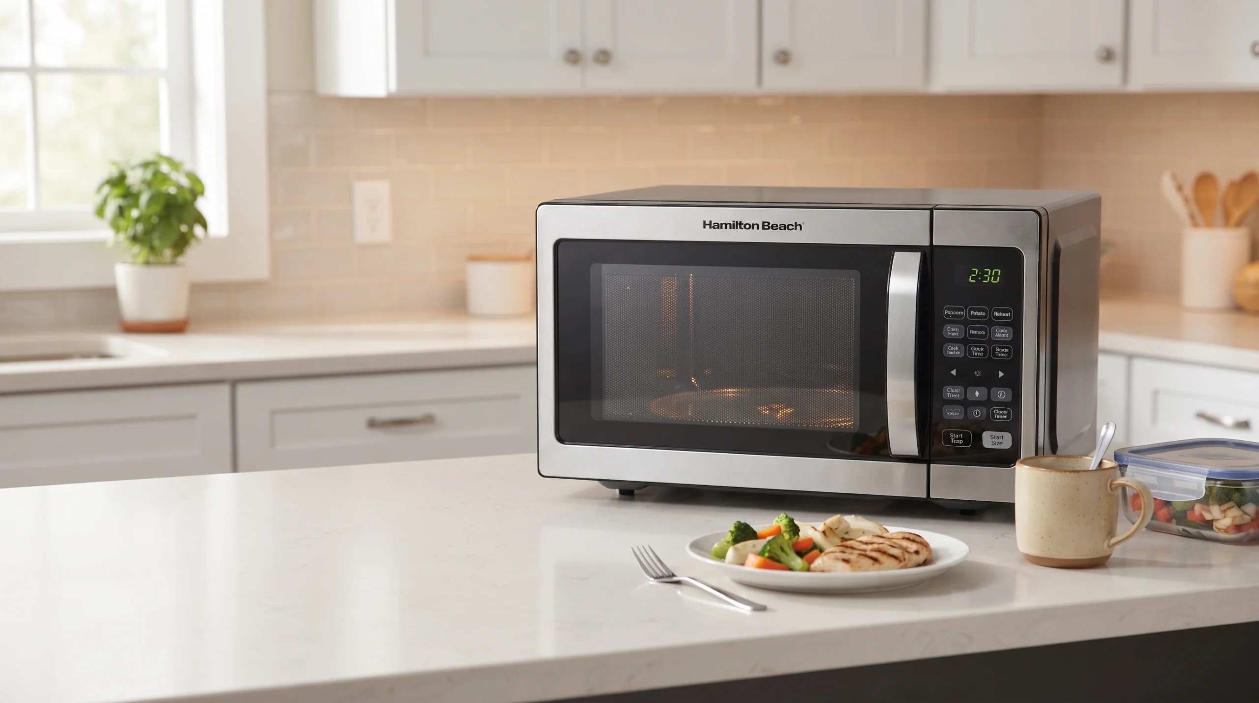 A Hamilton Beach microwave generally aims to deliver dependable, no-fuss performance at an accessible price point, making it a common choice for households, dorm rooms, and small kitchens that want reliable reheating and cooking without paying for premium extras. Across the brand’s lineup, a few consistent design priorities show up repeatedly