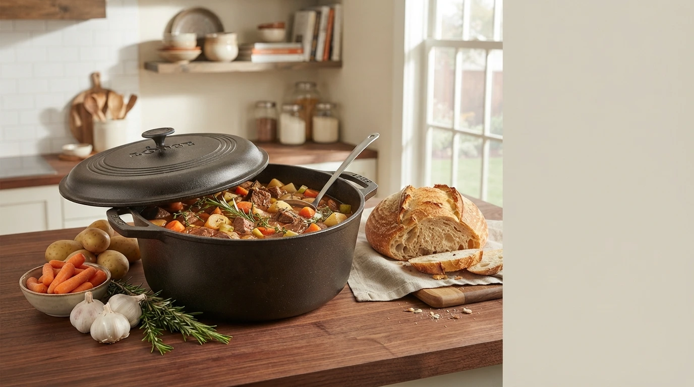 A lodge Dutch oven is one of those kitchen tools that can handle far more than it's traditional appearance. It can help you make soups, stews, bread, roasted meat casseroles and even one-pot meals.